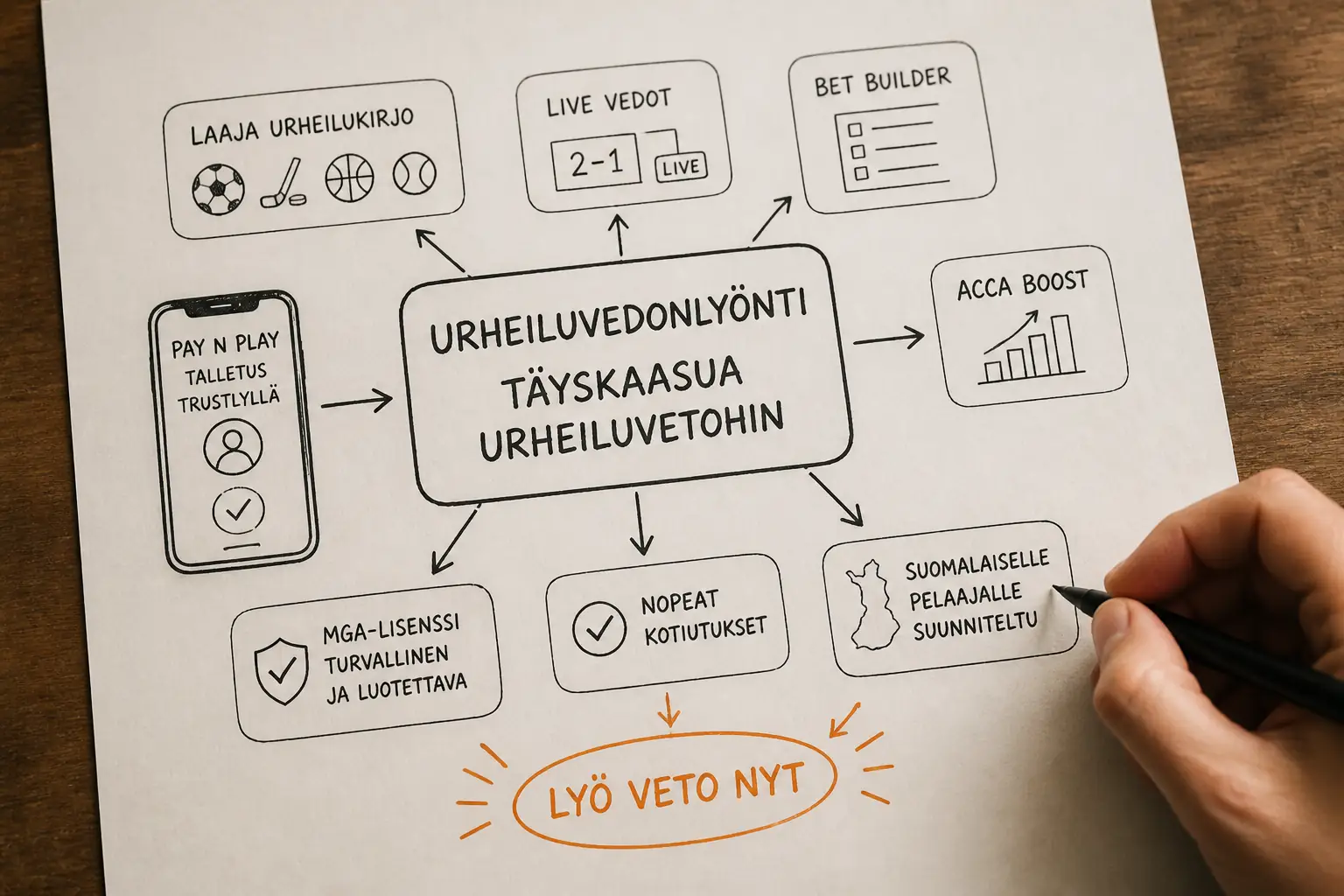 Nitro Casino vedonlyönti — kiihdytä urheiluvetoihin visual guide for Nitro Casino